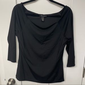WHBM Black Dress Shirt